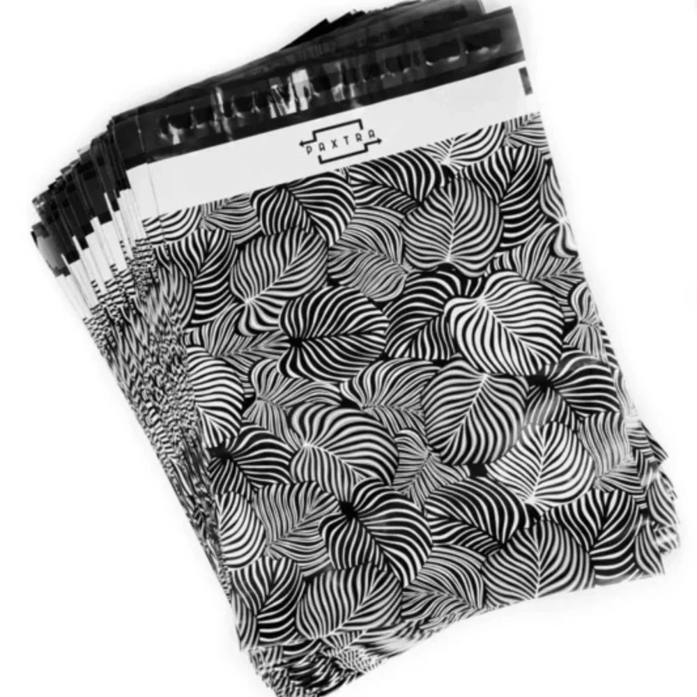 50 10x13 black designer polymailers envelopes shipping bag new mailers package